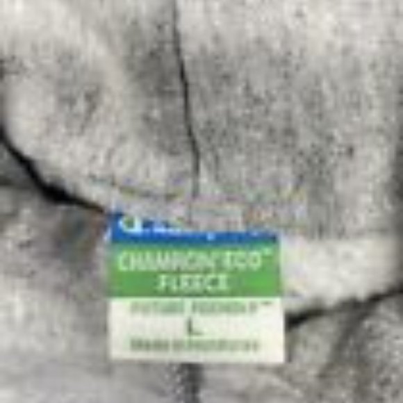 Champion Hoodie Adult Size Large Eco Fleece Weave Oxford Logo Grey Stitched - Picture 4 of 9